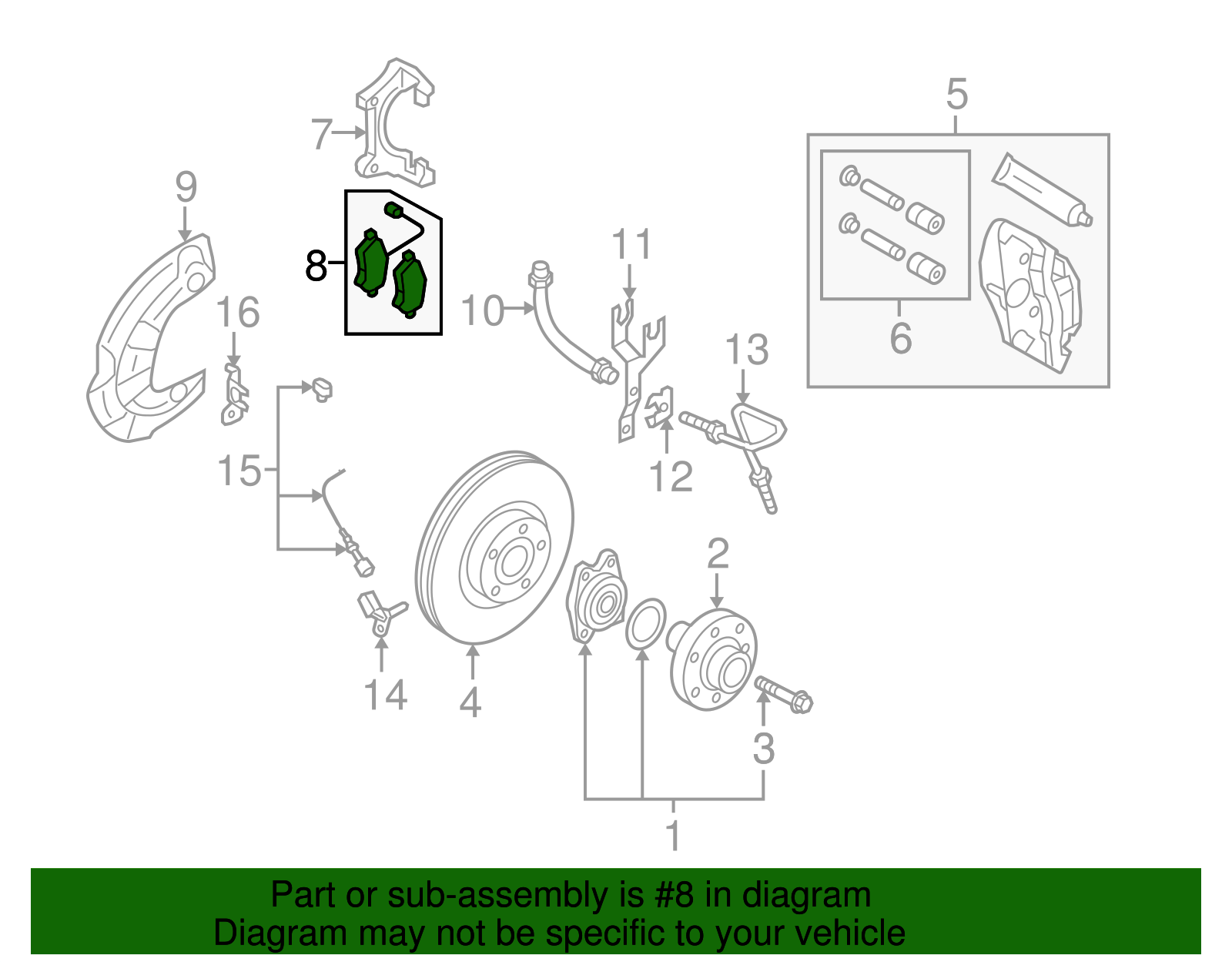 Brake Pads - Audi (4E0-698-151-R) - Image 2