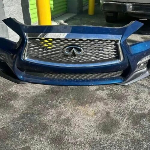 Infiniti red sports bumper